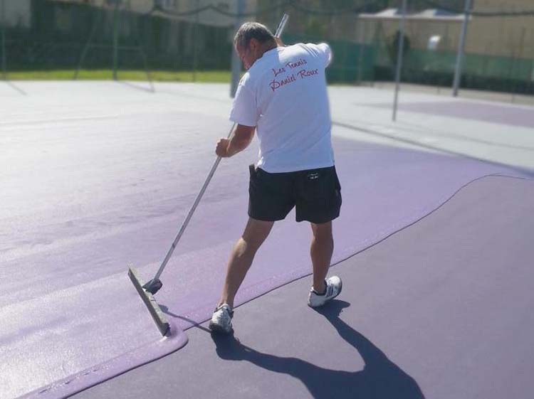 Rénovation court de tennis Auvergne-Rhône-Alpes
