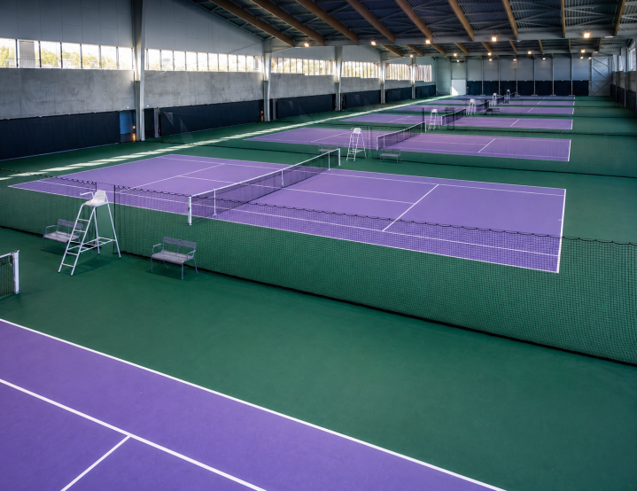 Court de tennis couvert Auvergne Rhône-Alpes