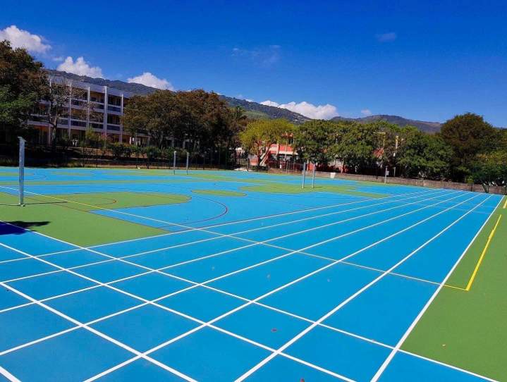 Aménagement de terrains multisports résine synthétique Auvergne Rhône-Alpes